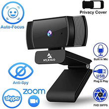 AutoFocus 1080p Webcam with Stereo Microphone and Privacy Cover